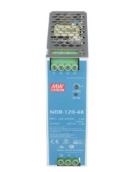 MERVESAN/48VDC 2.5A 120W SLIM RAIL MOUNT AC/DC ADAPTER - 1