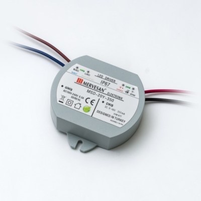 MERVESAN/9-48 VDC 350mA 20W CONSTANT CURRENT CIRCULAR LED DRIVER - 1