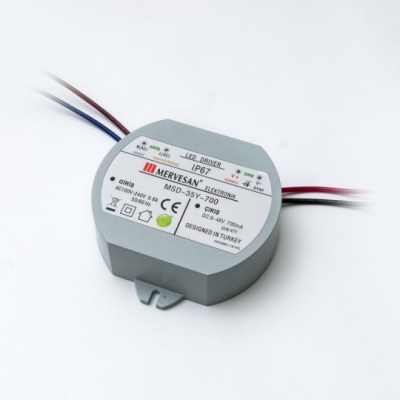 Mervesan-9-48 Vdc 700ma 35w Sabit Akım Dairesel Led Driver-Msd-35y-700 - 1