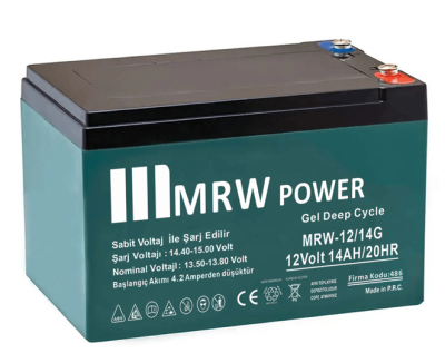 Mervesan Jel Akü Yüksek Performanslı Bakımsız 12 Volt 14 Ah - 1