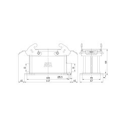 Mete Enerji 6x35a Çoklu Duvar Prizi Çıft Gırıs Metal Mandallı-403108s - 2