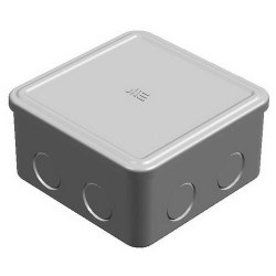 Mete Enerji / 100x100x50 THERMOPLASTIC JUNCTION's SNAP-ON TRANSPARENT GRAY COVER - Mete Enerji