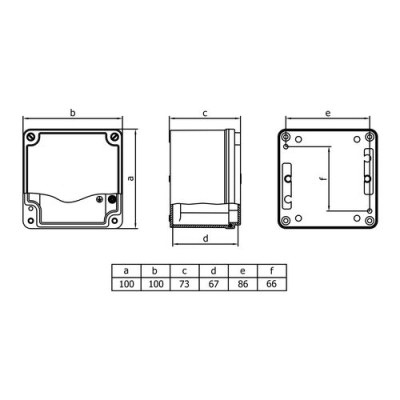 Mete Enerji 100x100x73 Alüminyum Buat-402506 - 2