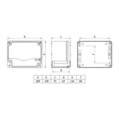 Mete Enerji 100x130x73 Alüminyum Buat-402508 - 2