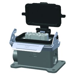 Mete Enerji 10x16açok Duvar Prizi Çift Girişli-Tek Mandallı-Kapaklı-403714s - Mete Enerji