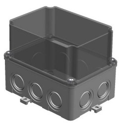 Mete Enerji / 110x150x120 THERMOPLASTIC JUNCTION's DEEP TRANSPARENT COVER - Mete Enerji