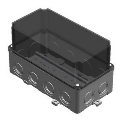 Mete Enerji 110x210x120 Thermoplastic Terminal Block Box with Deep Transparent Cover - 1