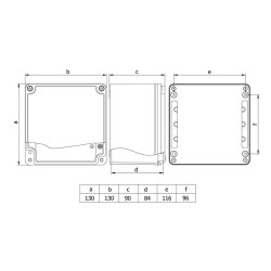 Mete Enerji 130x130x90 Alüminyum Buat-402511 - 2