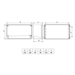 Mete Enerji / 130x230x90 ALUMINUM JUNCTION - 2