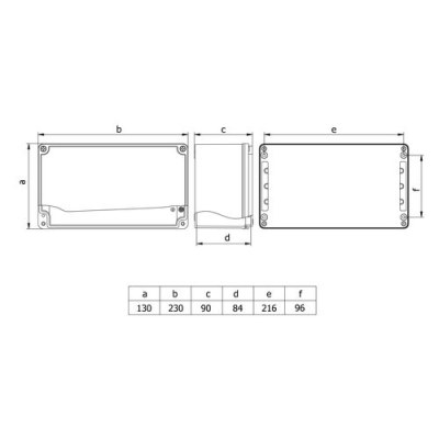 Mete Enerji / 130x230x90 ALUMINUM JUNCTION - 2