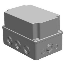 Mete Enerji / 140x210x140 THERMOPLASTIC JUNCTION's DEEP TRANSPARENT GRAY COVER - Mete Enerji