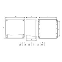 Mete Enerji 160x160x90 Alüminyum Buat-402516 - 2