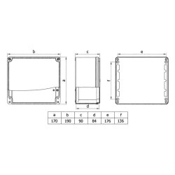 Mete Enerji 170x190x90 Alüminyum Buat-402518 - 2