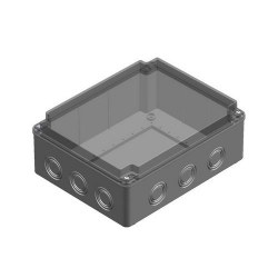 Mete Enerji / 190x240x90 THERMOPLASTIC JUNCTION's DEEP TRANSPARENT COVER - Mete Enerji