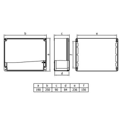 Mete Enerji / 190x250x90 ALUMINUM JUNCTION - 2