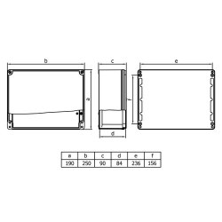 Mete Enerji 190x250x90 Alüminyum Buat-402520 - 2