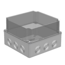 Mete Enerji / 210x210x140 THERMOPLASTIC JUNCTION's DEEP TRANSPARENT COVER - Mete Enerji