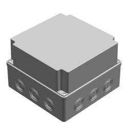 Mete Enerji / 210x210x140 THERMOPLASTIC JUNCTION's DEEP TRANSPARENT GRAY COVER - Mete Enerji