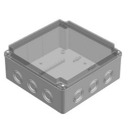 Mete Enerji / 210x210x90 THERMOPLASTIC JUNCTION's DEEP TRANSPARENT COVER - Mete Enerji