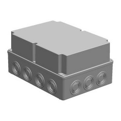 Mete Enerji / 210x290x140 THERMOPLASTIC JUNCTION's DEEP TRANSPARENT GRAY COVER - Mete Enerji