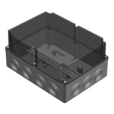 Mete Enerji 210x290x140 Thermoplastic Terminal Block Box with Deep Transparent Cover - 1