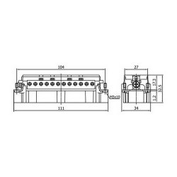 Mete Enerji 24x16a Fiş Çekirdek Montajlı-29025 - 2