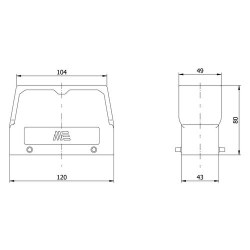 Mete Enerji 24x16a Çoklu Uzatma Gövde-3 Girişsiz-H-80mm-29178 - 2