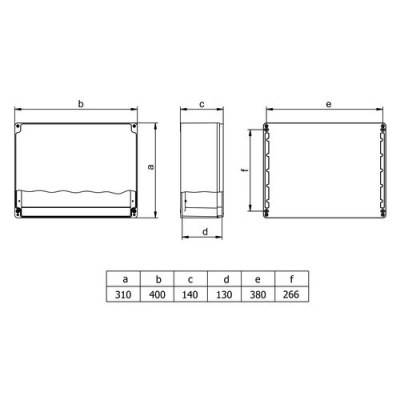 Mete Enerji / 310x400x140 ALUMINUM JUNCTION - 2