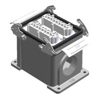 Mete Enerji 32x16a Duvar Prizi Çift Girişli Metal Mandallı-403083s - 2