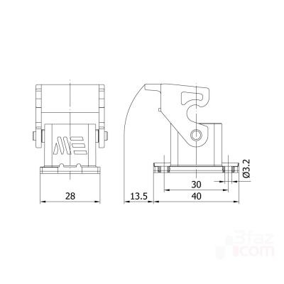 Mete Enerji 3x10a Termoplastik Makine Prizi 3 Kontaklı-403263 - 2