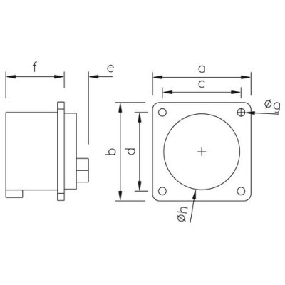 Mete Enerji 3x16a Ip44 Straight Flanged Machine Plug - 2