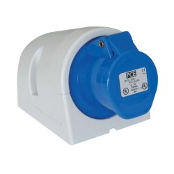 Mete Enerji 3x32a Ip44 Duvar Prızı -Eğik Gövdelı-Vidali Bagl/ 406611v - Mete Enerji