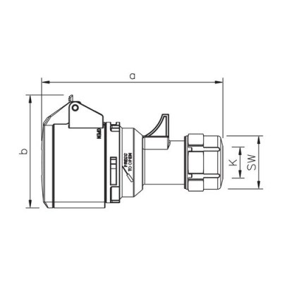 Mete Enerji 3x32a Ip44 Uzatma Prızı Vidalı Bağlantı-406407v - 2