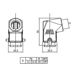 Mete Enerji 4x10A. Aluminium Plug Without Connector - 2