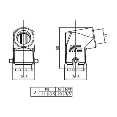 Mete Enerji 4x10A. Aluminium Plug Without Connector - 2