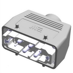  METE ENERJI 4/2x80/16A Multiple Extension Plug Set with Input from Top 