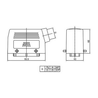 Mete Enerji 4-2x80-16a Çoklu Uzatma Prizi Yan Girişli-403422 - 2