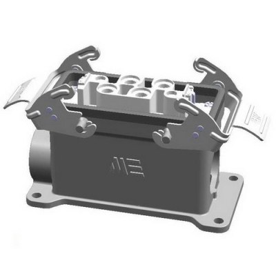  METE ENERJI 4/2x80/16A Multiple Wall Socket With Double Input And Metal Latched - 1
