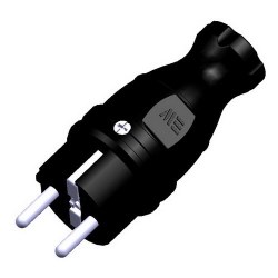 Mete Enerji 1x16a Düz Kauçuk Fiş-404001 - Mete Enerji