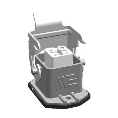 METE ENERJI 4x10A. METAL LATCHED ALUMINIUM MACHINE SOCKET - 1