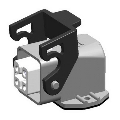 METE ENERJI 4x10A. THERMOPLASTIC INCLINED MACHINE SOCKET - 1