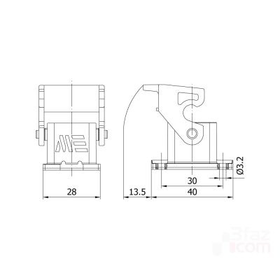 Mete Enerji 5x10a Makine Prizi Arka Girişli-403076 - 2