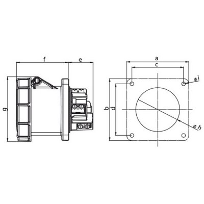 Mete Enerji 5x125a Ip67 Makıne Prızı-Düz-406540 - 2