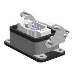  METE ENERJI 6x16a Multiple Machine Plug Metal Latched 