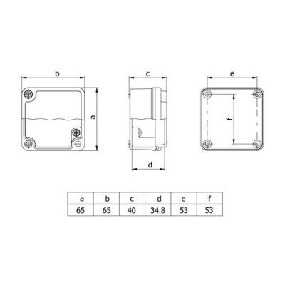 Mete Enerji 65x65x40 Alüminyum Buat-402502 - 2