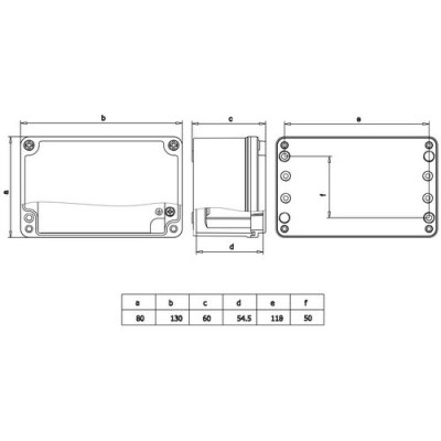 Mete Enerji / 80x130x60 ALUMINUM JUNCTION - 2