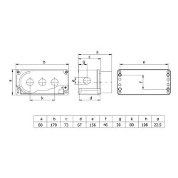 Mete Enerji / 80x170x73 Triple Protected Button Box - 2