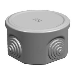 Mete Enerji / 80x80x45 THERMOPLASTIC JUNCTION's SNAP-ON TRANSPARENT GRAY COVER - Mete Enerji