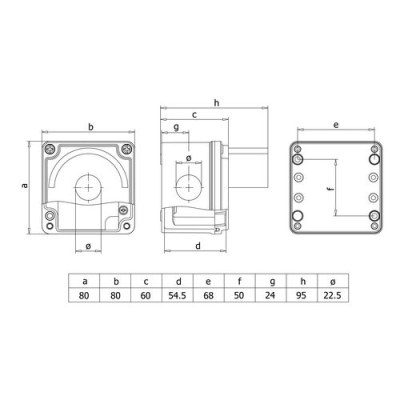 Mete Enerji-80x80x73 Tekli Çeperli Buton Kutusu-402605 - 2