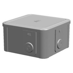 Mete Enerji / 90x90x50 THERMOPLASTIC JUNCTION's SNAP-ON TRANSPARENT GRAY COVER - Mete Enerji